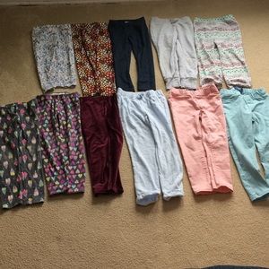 Old Navy Bottoms - 11 pairs Girls 5T leggings, sweats, jeggings Old Navy Bottoms - 11 pairs Girls 5T leggings, sweats, jeggings